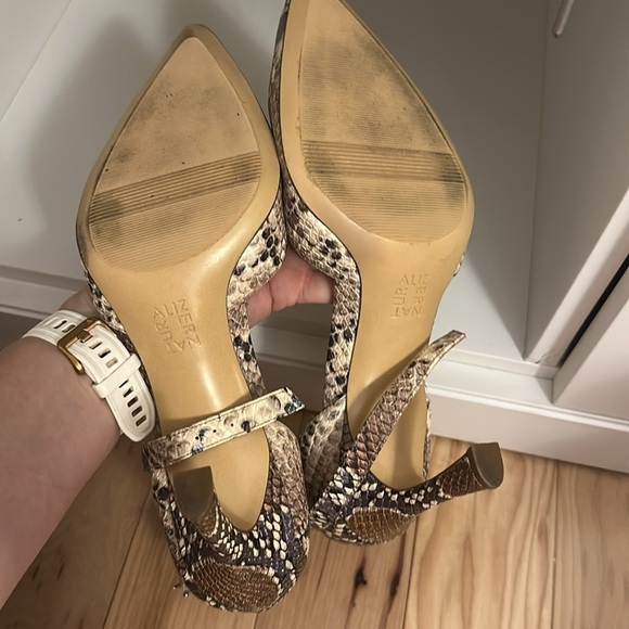 Naturalizer Brown Snakeskin Women's Heels - Picture 4 of 6